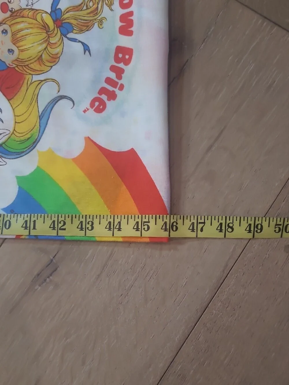 EUC Rainbow Brite Vintage 1980's Twin Size Flat Sheet Women's/Girls Top Sheet